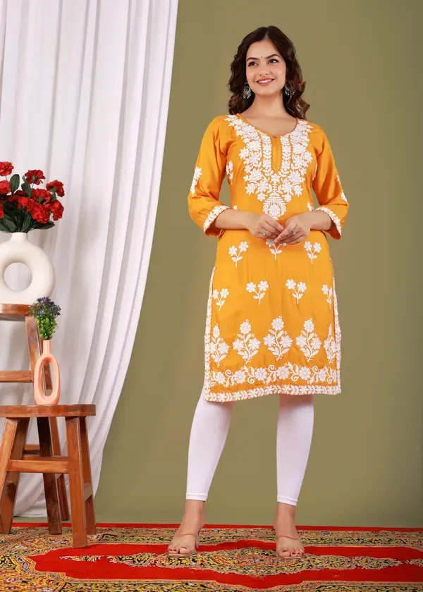 Yellow_Primum_Modal_Kurta_For_Women