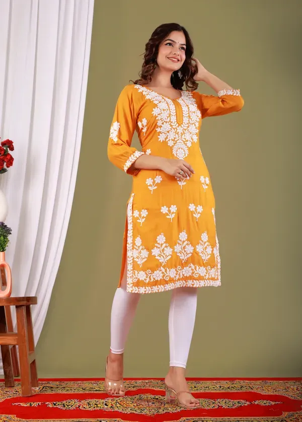 Yellow_Primum_Modal_Kurta_For_Women