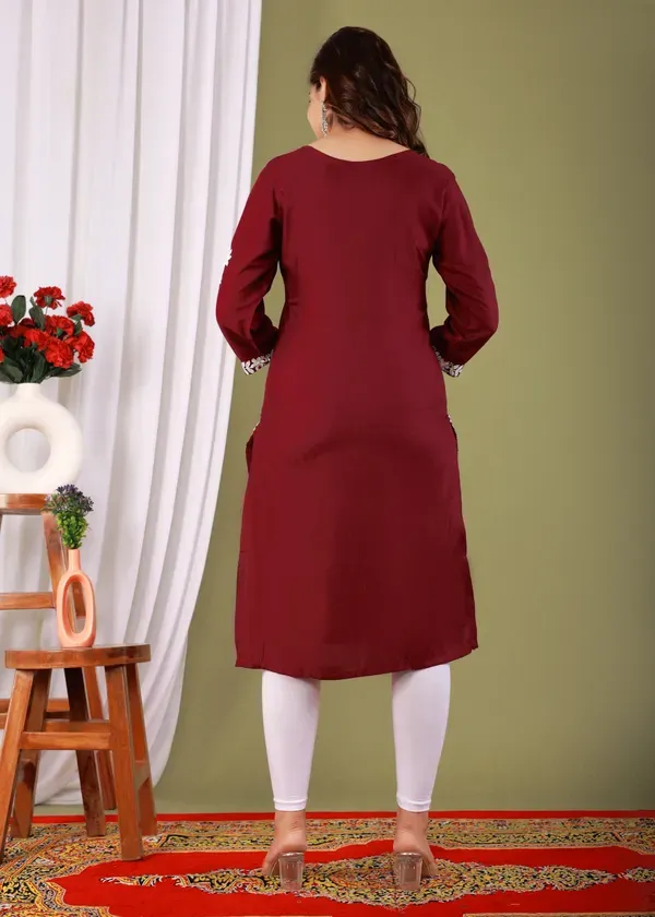 Wine_Primum_Modal_Kurta_For_Women