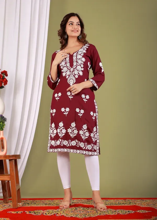 Wine_Primum_Modal_Kurta_For_Women