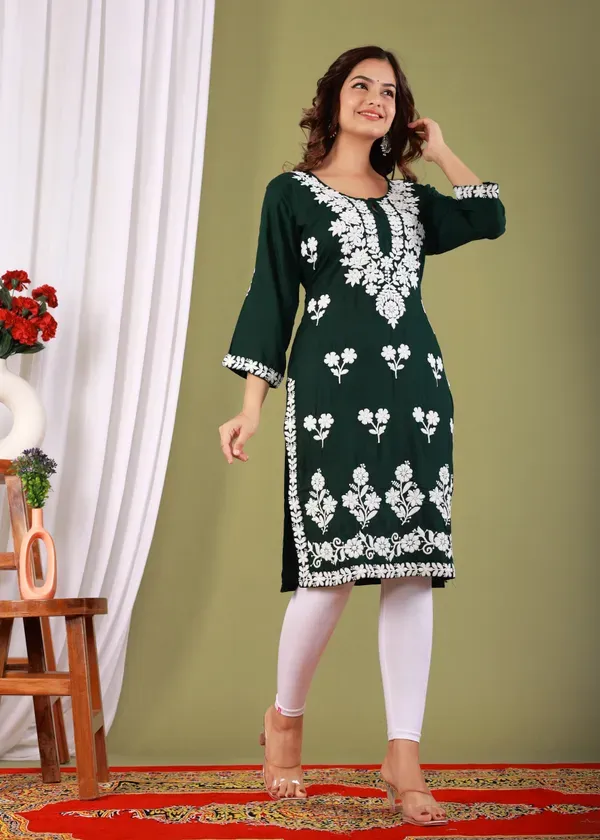 Green_Primum_Modal_Kurta_For_Women