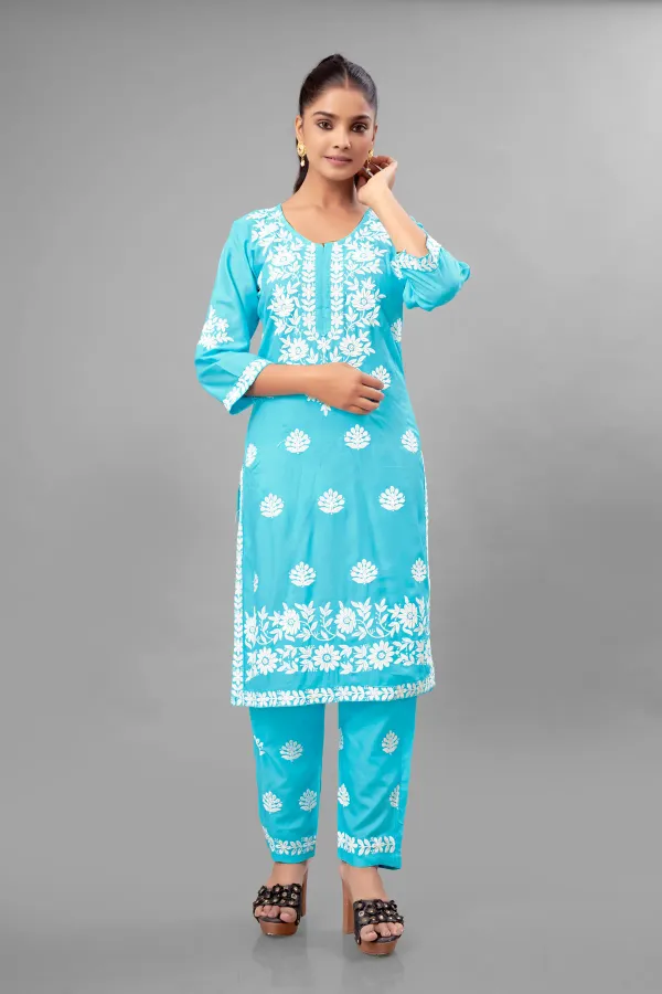 Firoji_Partywear_Chikankari_Straight_Kurta_Palazzo_Set_Readymade_For_Women