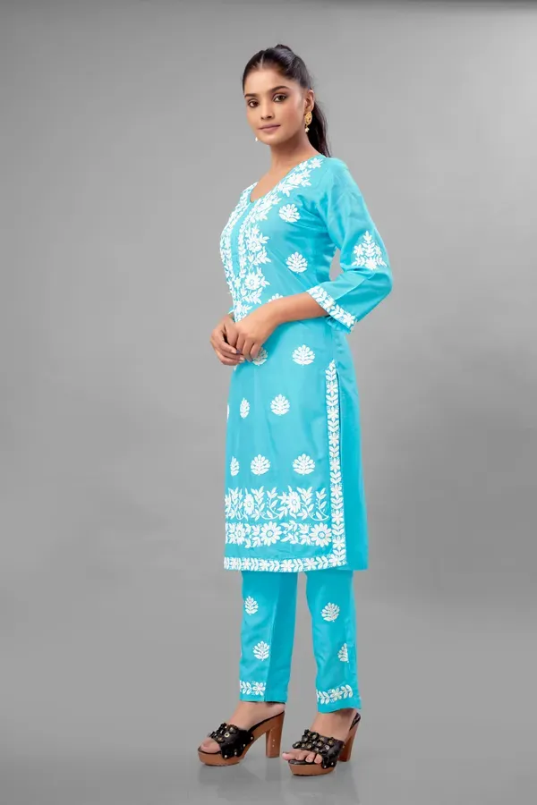 Firoji_Partywear_Chikankari_Straight_Kurta_Palazzo_Set_Readymade_For_Women