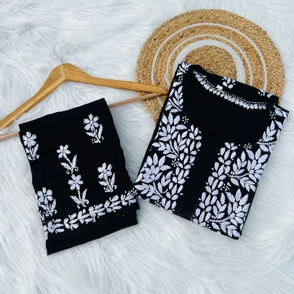 Black_Heavy_Rayon_Dyble_Set_Kurti_Palazzo_Set