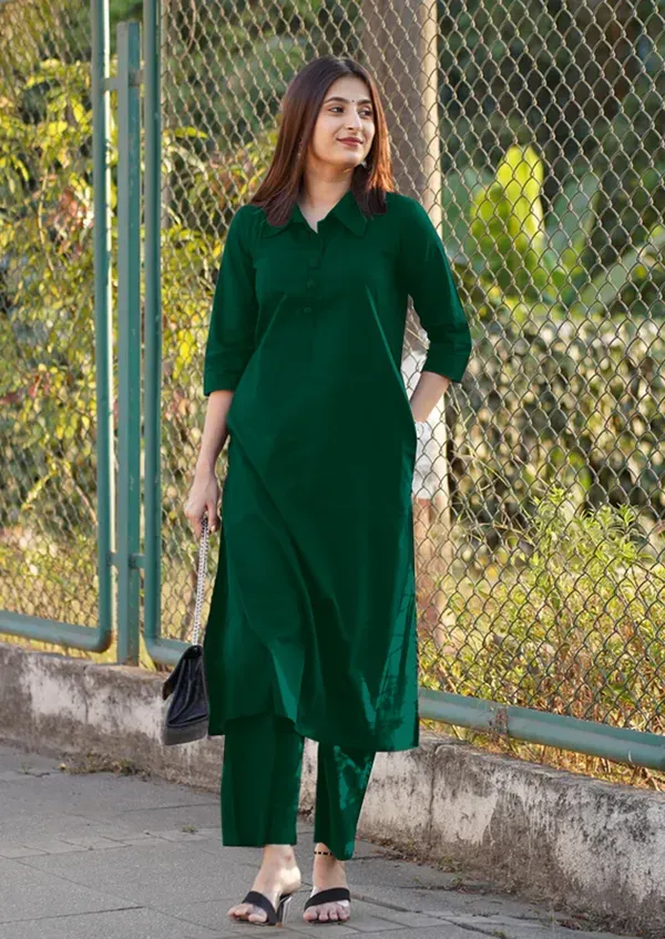 Green_Pant_Suit_Set_For_Women