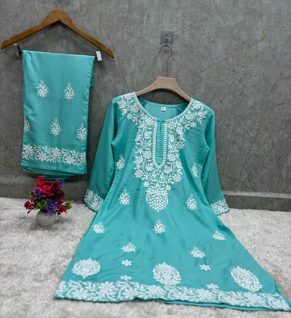 Pool_Chikankari_Straight_Kurta_Palazzo_Set_Readymade_For_Women