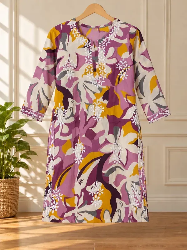 Multi_Trendy_Printed_Cotton_Kurta_Plazzo_Set