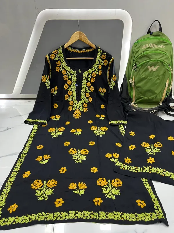 Black_Yellow_Beautiful_Chikankari_Work_Soft_Rayon_Premium_Palazo_Set_With_C