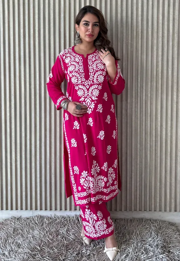 D_Pink_Chikankari_Premium_Beautiful_Designer_Heavy_Work_Modal_Kurti_And_Pla