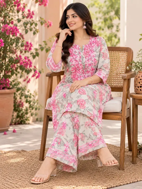 Pink_Premium_Cotton_Printed_Kurta_Palazzo_Set