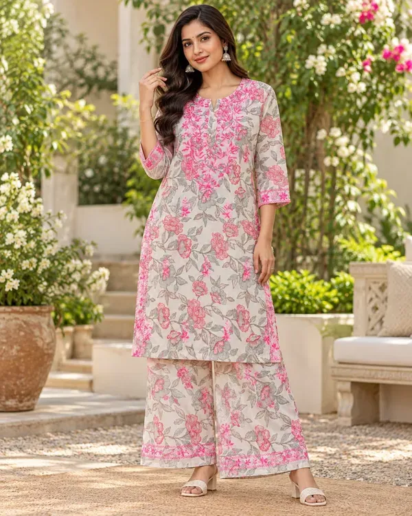 Pink_Premium_Cotton_Printed_Kurta_Palazzo_Set