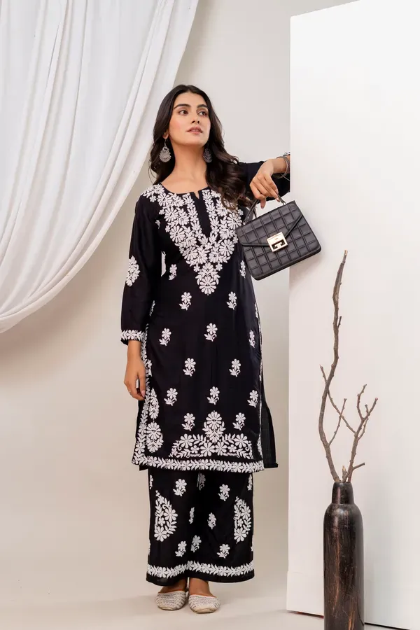 Black_Trendy_Kurti_Set_For_Women