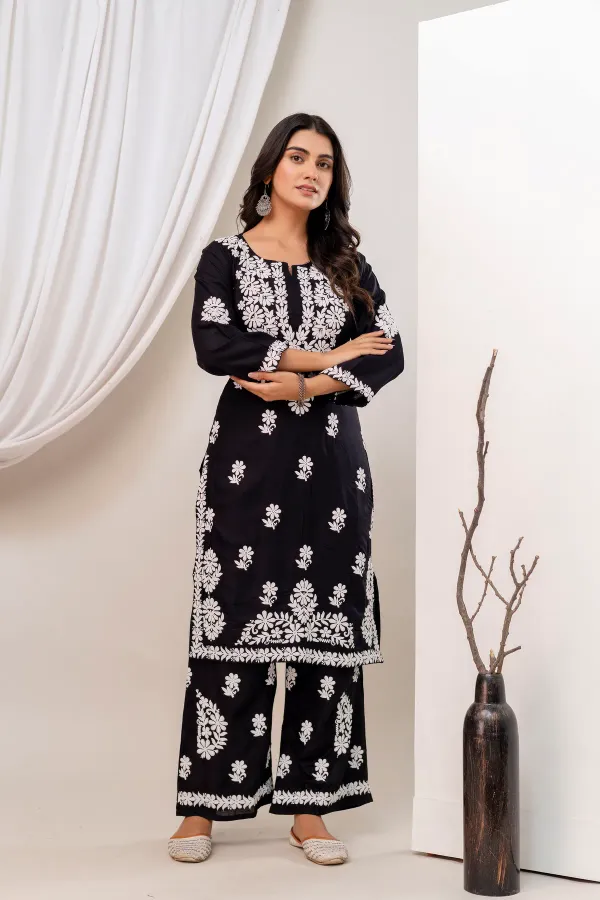 Black_Trendy_Kurti_Set_For_Women