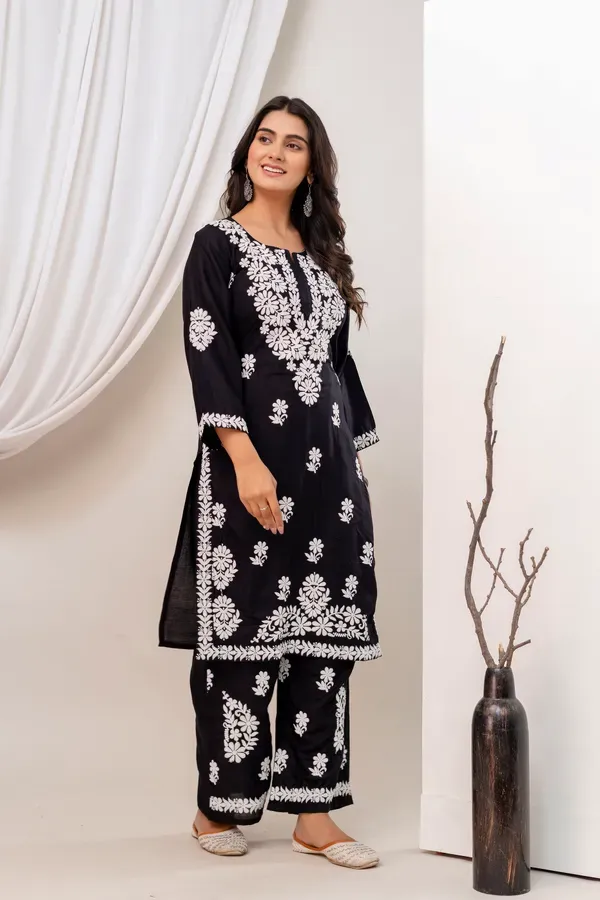 Black_Trendy_Kurti_Set_For_Women