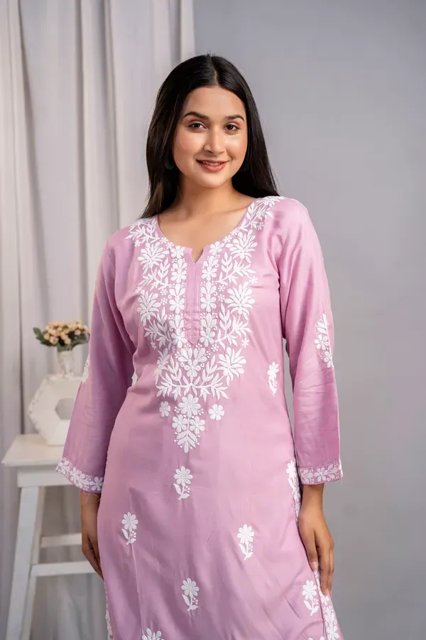Pyazi_Women_S_Exclusive_Kurti_Palazzo_Set_On_Pure_Rayon_Fabric_Chikan_Suit