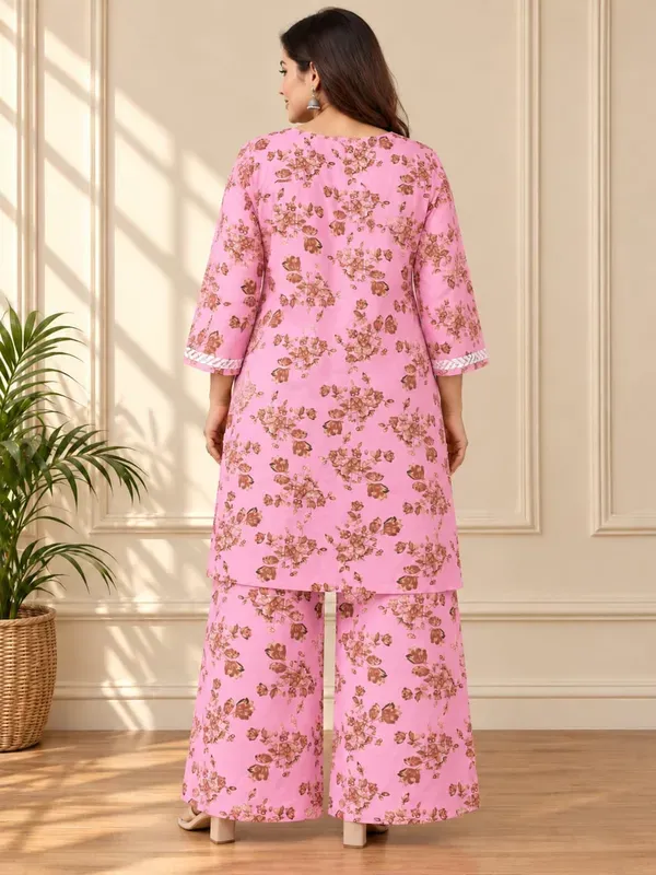 Pink_Buy_Mulmul_Cotton_Printed_Chikankari_Kurta_And_Plazzo_Set