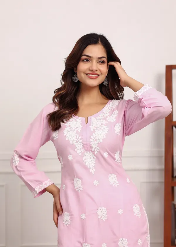 Baby_Pink_Ladies_Kurti_Set_Buy_Ladies_Kurti_Set_Online_In_India