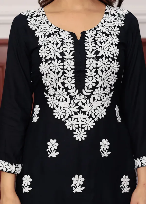 Black_New_Colours_In_Our_Best_Seller_Chikankari_Plazzo_Set