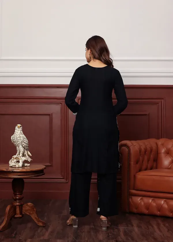 Black_New_Colours_In_Our_Best_Seller_Chikankari_Plazzo_Set