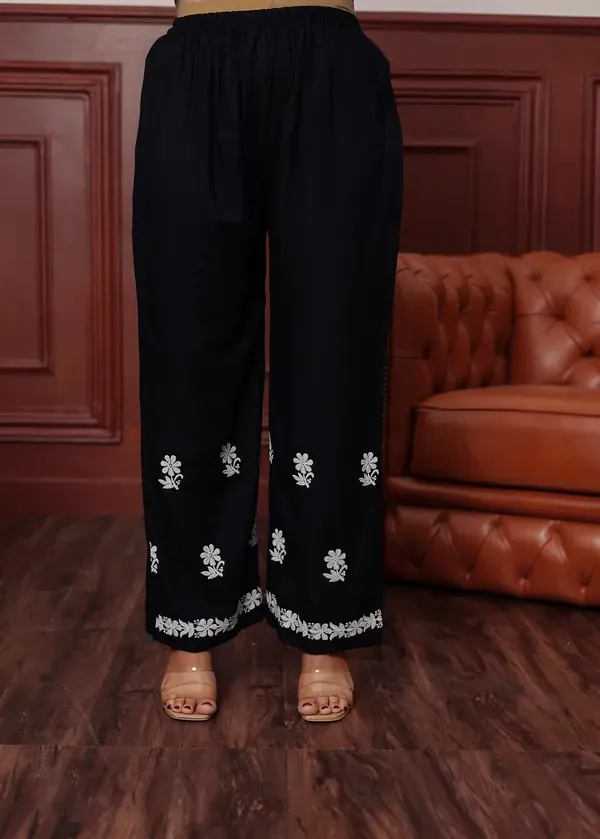 Black_New_Colours_In_Our_Best_Seller_Chikankari_Plazzo_Set