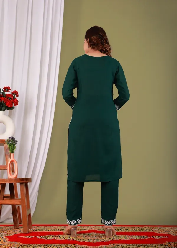 Green_Rayon_Embroidered_Kurta_Pant_With_Dupatta_Set_For_Women