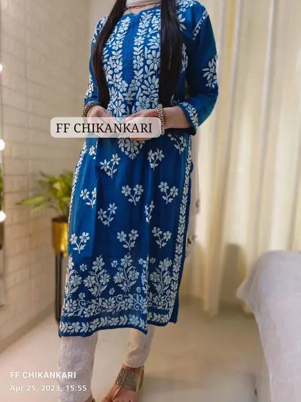 D_Blue_Womens_Indian_Model_Kurti_Beautiful_Work_Entice_Wear