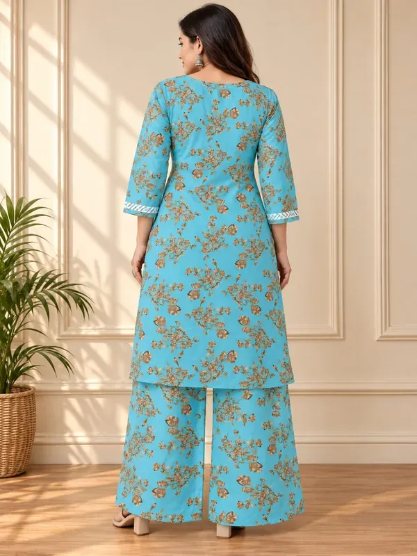 Pool_Buy_Mulmul_Cotton_Printed_Chikankari_Kurta_And_Plazzo_Set