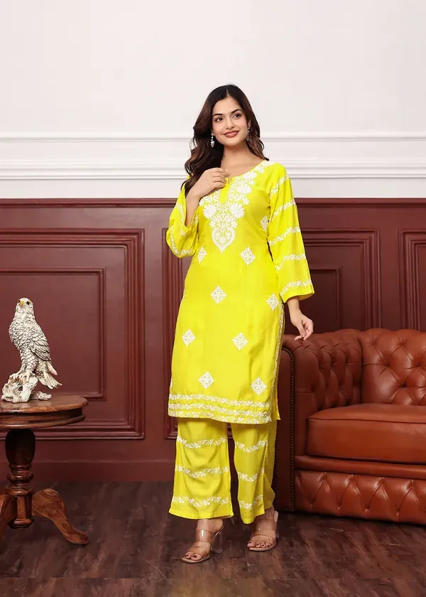 Lemon_Women_S_Rayon_Chikankari_Work_Straight_Kurta_Palazzo_Set_For_Women