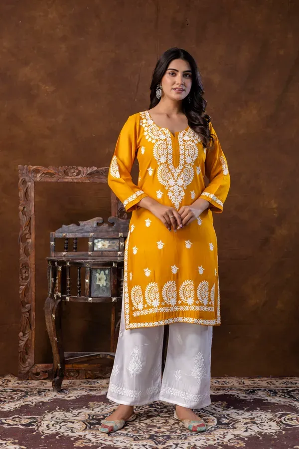 Yellow_Trendy_Fashionable_Kurtis