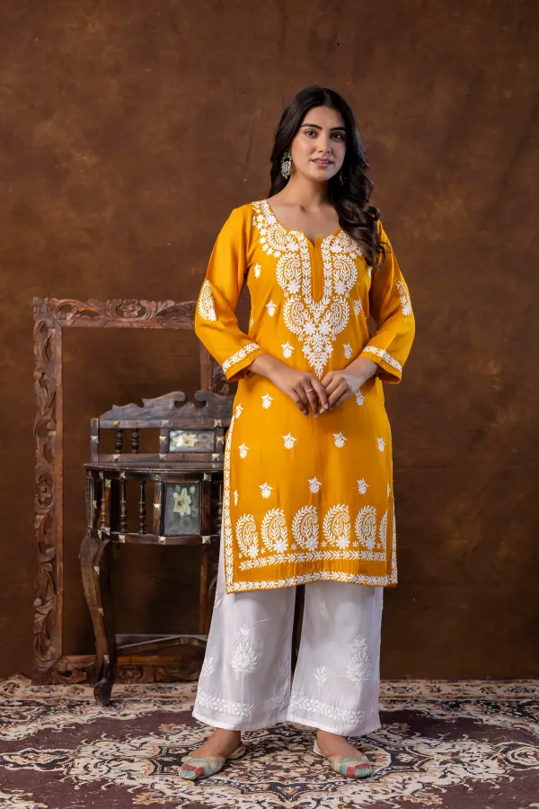 Yellow_Trendy_Fashionable_Kurtis