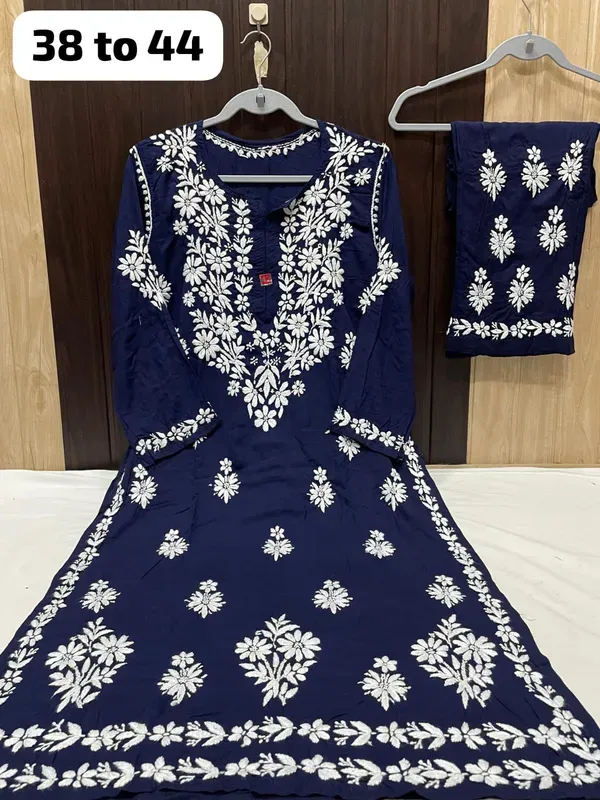 Blue_Premium_Very_Soft_Breathable_Modal_Plazzo_Set_With_Chikankari_Work