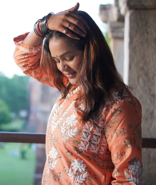 Orange_Buy_Mulmul_Cotton_Printed_Chikankari_Kurta_And_Plazzo_Set