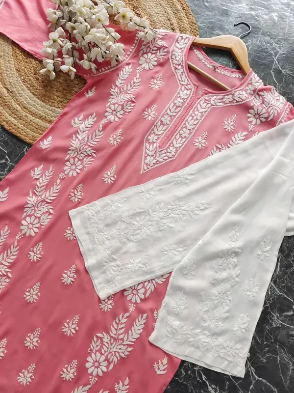 Coral_Rayon_Chikankari_Kurta_With_Palazzo