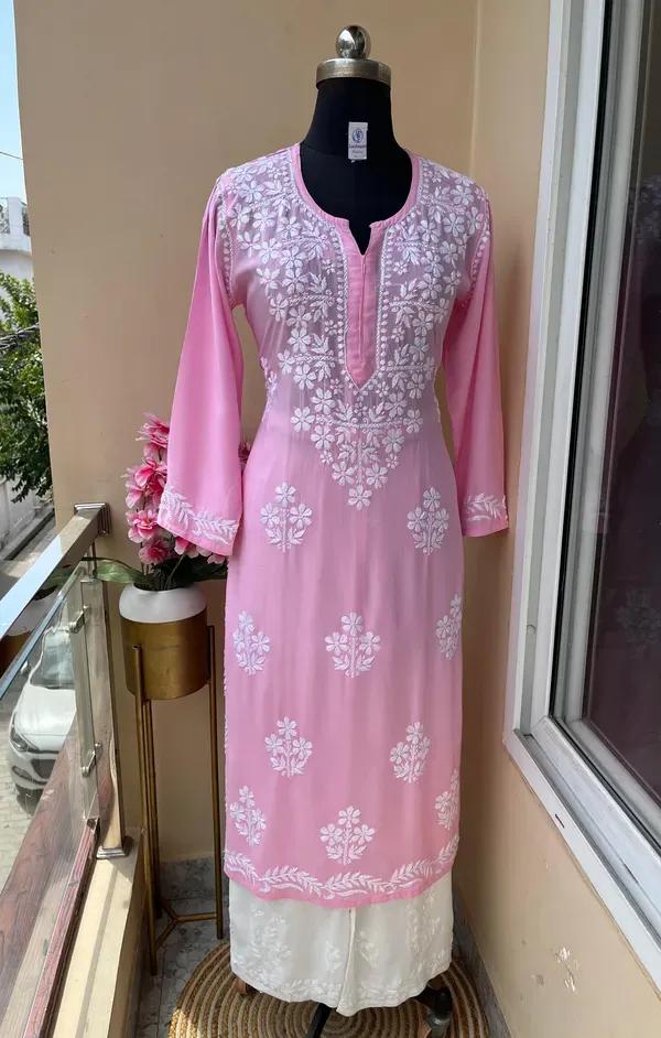 Baby_Pink_Rayon_Kurti_And_Plazzo_Set_For_Women