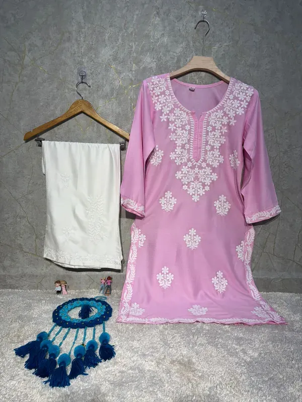 Baby_Pink_Rayon_Kurti_And_Plazzo_Set_For_Women