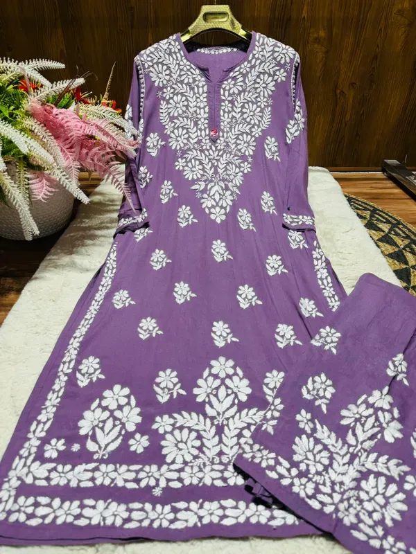 Light_Purple_Chikankari_Premium_Beautiful_Designer_Heavy_Work_Modal_Kurti_A