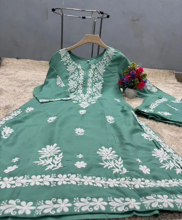 Rama_Green_Chikankari_Kurtis_For_Women