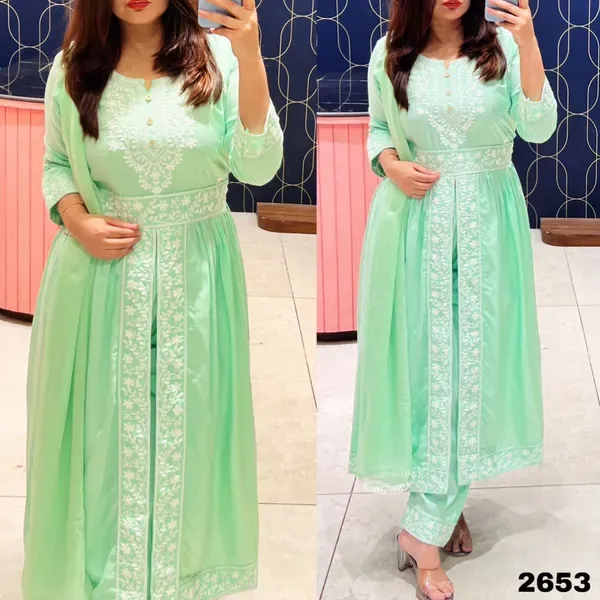 Pista_Rayon_Palazzo_Suit_With_Gown_Indo_Western_Dress