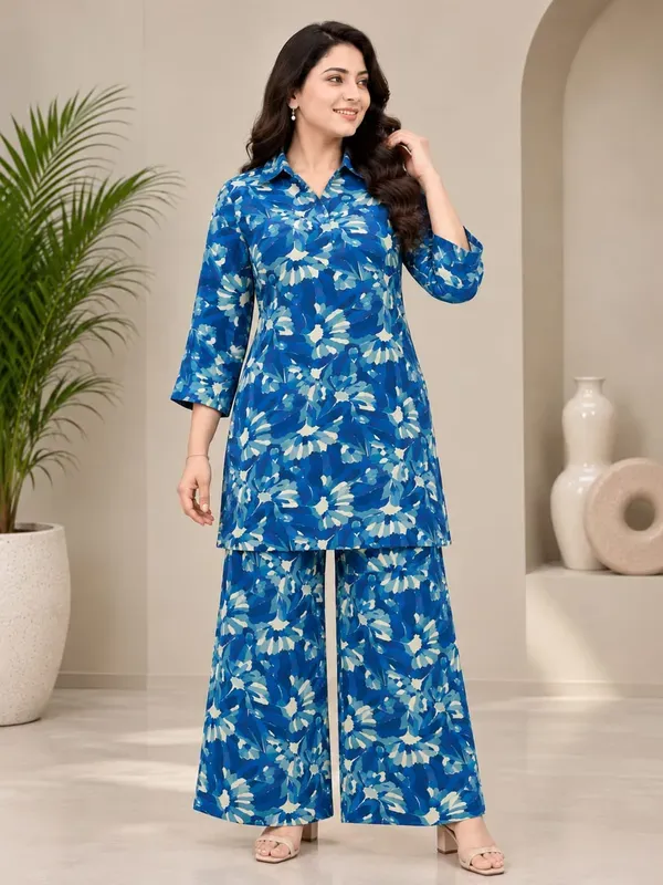 Blue_Beautiful_Cotton_Printed_Co_Ord_Set
