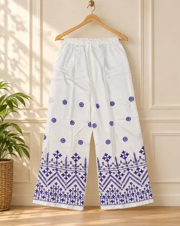Purple_Plus_Size_Cotton_Printed_Kurta_And_Chikankari_Work_White_Plazzo
