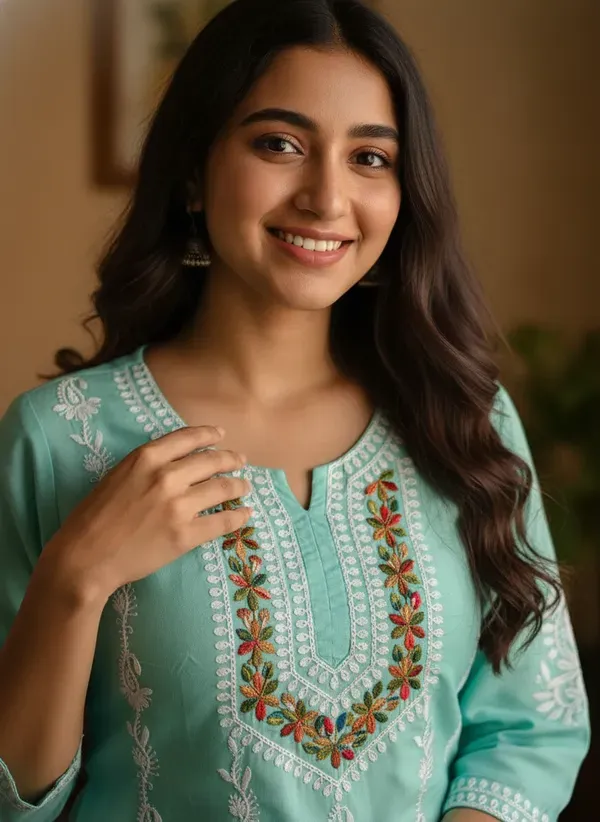 Pool_Elegant_Chikankari_Kurta_With_Palazzo