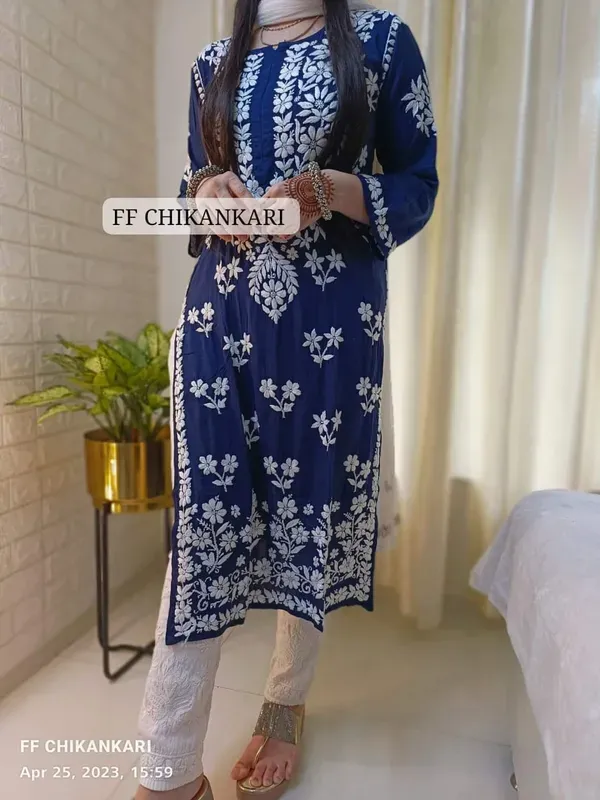 Nevy_Blue_Womens_Indian_Model_Kurti_Beautiful_Work_Entice_Wear