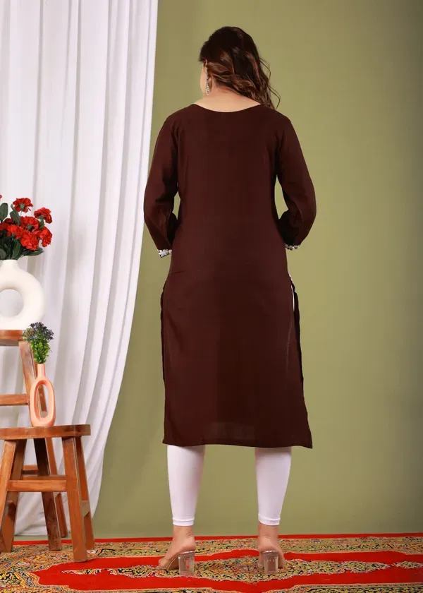 Brown_Primum_Modal_Kurta_For_Women
