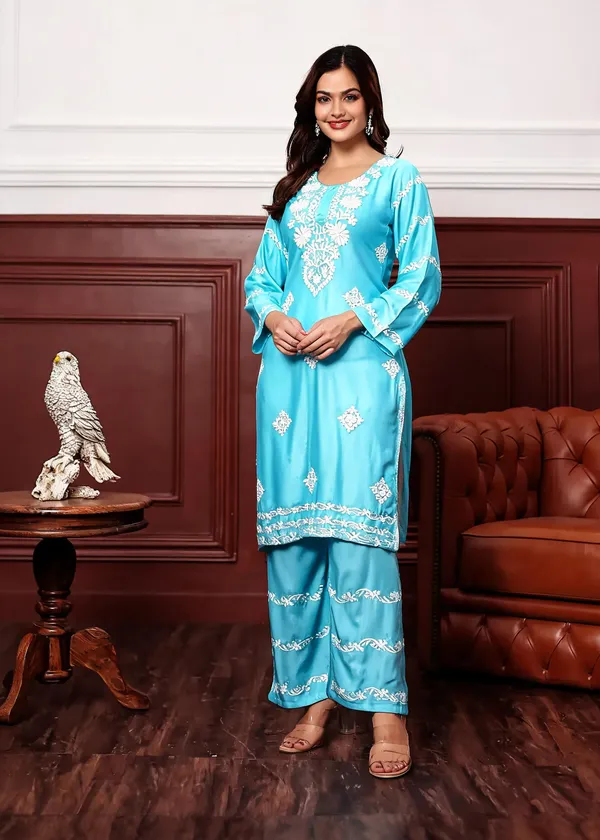 Blue_Cotton_Palazzo_Kurta_Set_For_Women