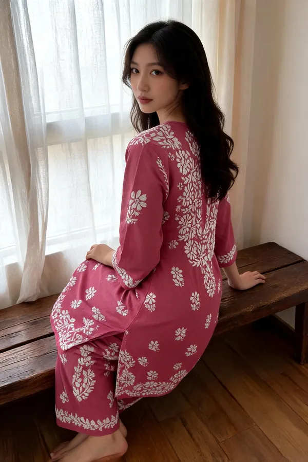 Pink_Cotton_Kurta_Set_For_Women