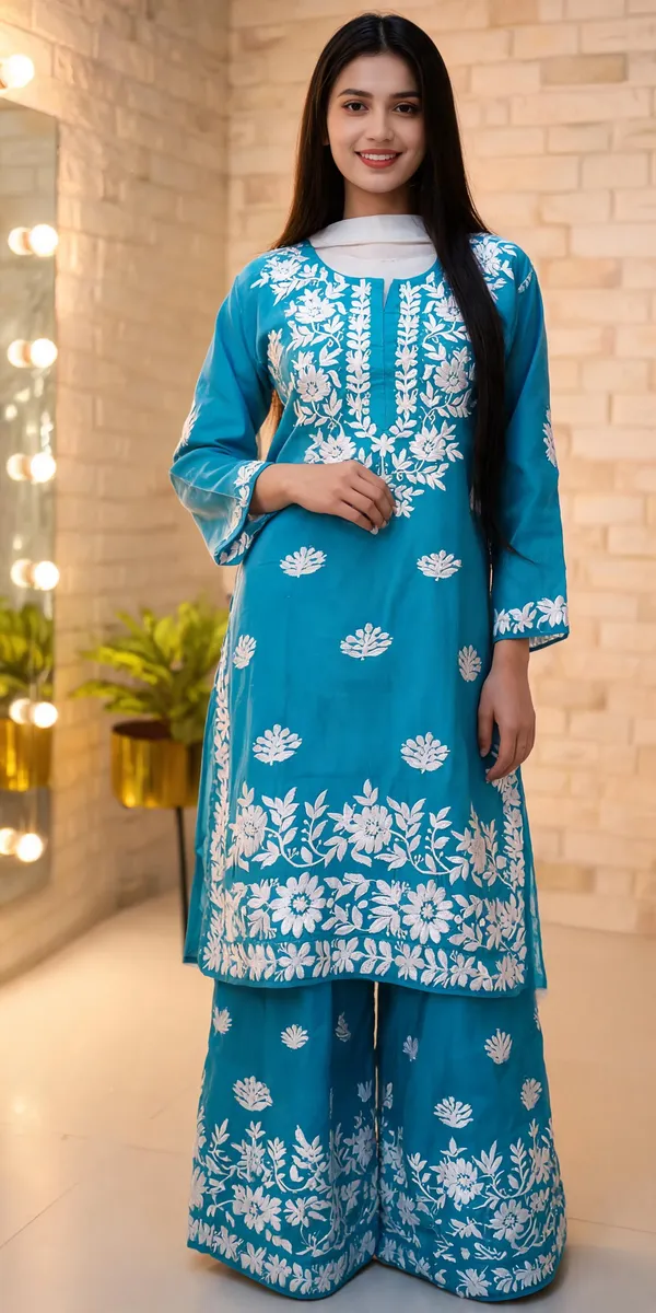 Blue_Cotton_Palazzo_Suit_Set_For_Women
