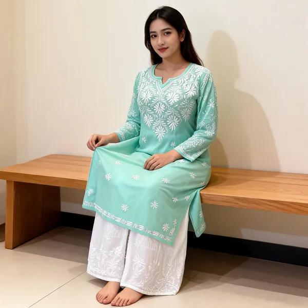 Blue_Cotton_Palazzo_Kurtis_For_Women