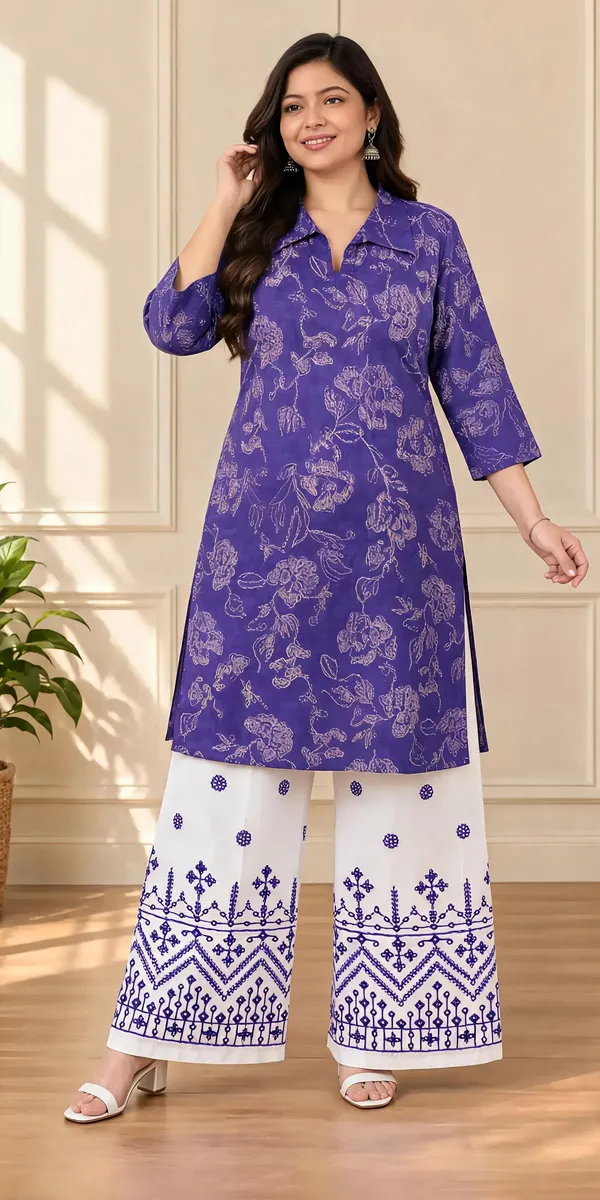 White_Cotton_Palazzo_Suit_Set_For_Women