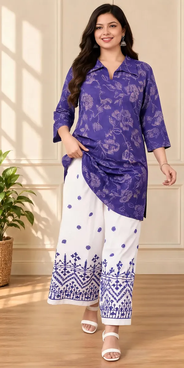 White_Cotton_Palazzo_Suit_Set_For_Women