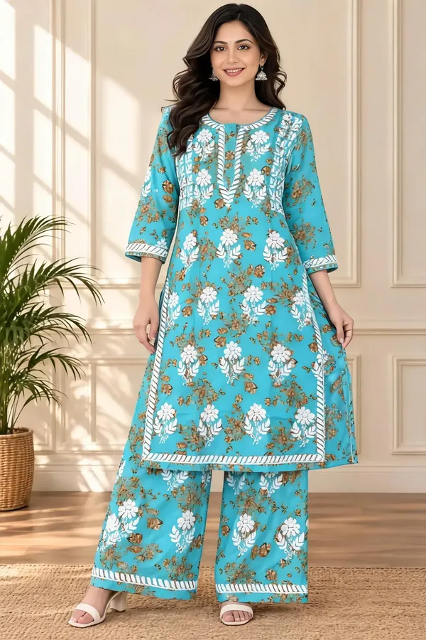 Blue_Cotton_Palazzo_Suit_Set_For_Women